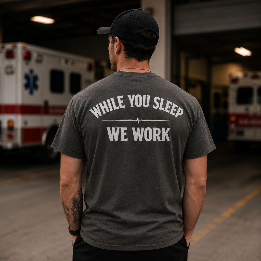 While You Sleep We Work - Anti Day Shift Tee